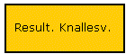 Result. Knallesv.